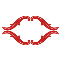 Love Frame Valentine's Day Ornament Line. Women's Mother's Day Ornament Border