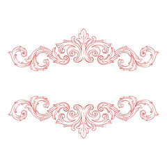 Love Frame Valentine's Day Ornament Line. Women's Mother's Day Ornament Border