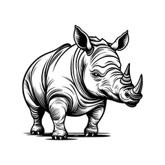 Rhinoceros Vector Illustration