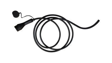 Electric car charger plug type 2 isolated on transparent background png file