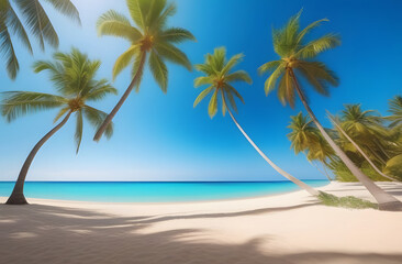 Obraz premium palm tree on the beach. 