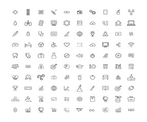 100 icons web mobile