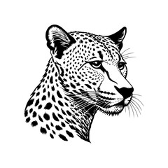 vector illustration of leopard
