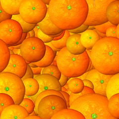 Seamless oranges high resolution banner pattern