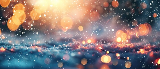 Obraz na płótnie Canvas glitter vintage lights background. silver, blue, purple and gold. de-focused, macro snow, wide screen, winter bokeh, winter sunny day