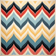 Naklejka premium chevron chic pattern with stripes
