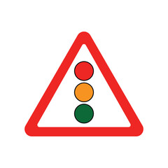Road signs traffic light regulation