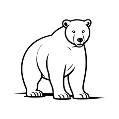 Obraz na płótnie Canvas polar bear vector illustration