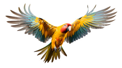 Fototapeta premium Vibrant Parrot PNG, Colorful Bird, Parrot Image, Exotic Plumage, Tropical Avian Beauty, Wildlife Photography, Vibrant Feathers, Tropical Biodiversity