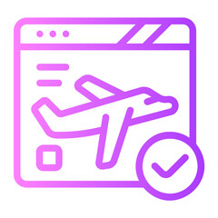 on time gradient icon