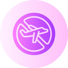 cancelled gradient icon