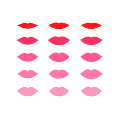 Contour geometric illustration of lips for beauty salons, cosmetics.  - obrazy, fototapety, plakaty