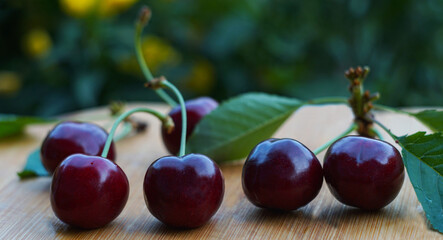 Red cherry on the board