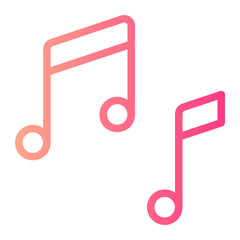 music gradient icon