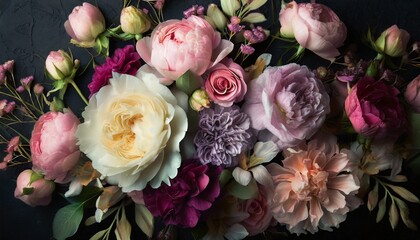 Generative ai Classic Elegance: Baroque Floral Greeting Card