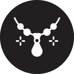 necklace glyph icon