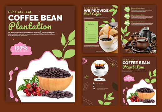 Coffee Bean Plantation Flyer Template