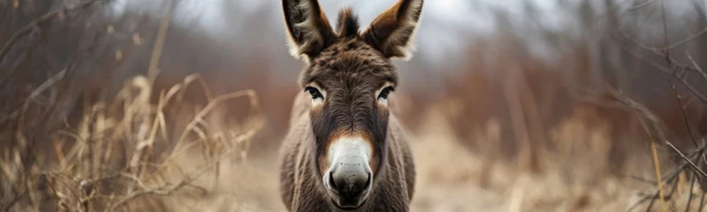 Fotobehang Donkey background. Banner © kramynina