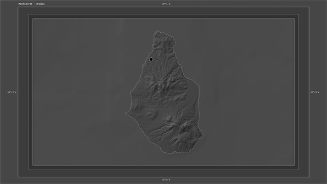 Montserrat composition. Bilevel elevation map