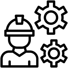 Worker Gear Icon