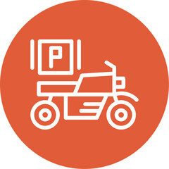 Motorcycle parking Icon