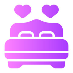 bed gradient icon