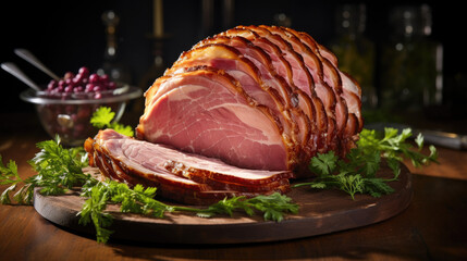 Glazed Easter Spiral Cut Ham - Homemade and Warm