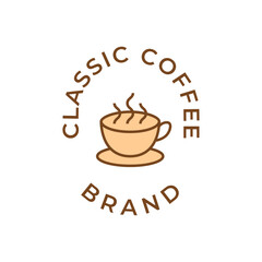 Coffee logo, suitable for coffee shop logo or product brand identity.