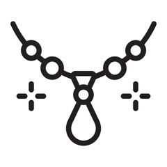 necklace line icon