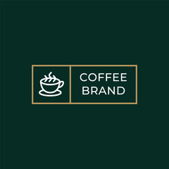 Coffee logo, suitable for coffee shop logo or product brand identity.