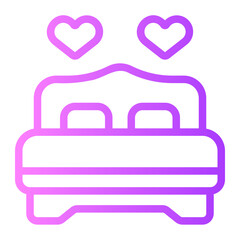 bed gradient icon