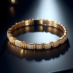 Women's bracelets made of gold and diamonds 04
