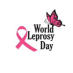 World leprosy day flyer design