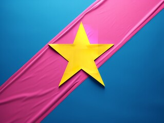 Vibrant Customizable Flag Mockup for Events and Promotions - AI Generated