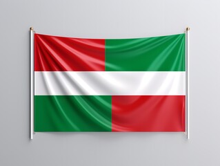 Fototapeta premium Vibrant Customizable Flag Mockup for Events and Promotions - AI Generated