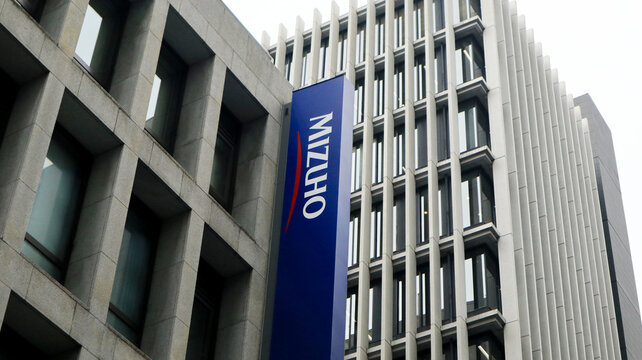 Mizuho Bank office at Yodoyabashi, Osaka, Japan