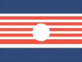 Vibrant Customizable Flag Mockup for Events and Promotions - AI Generated