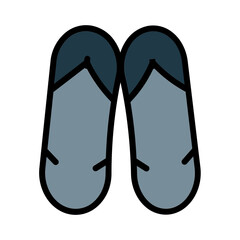 Beach Season Summer Filled Outline Icon