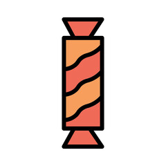 Candy Season Winter Filled Outline Icon