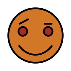 Emoji Face Sleep Filled Outline Icon