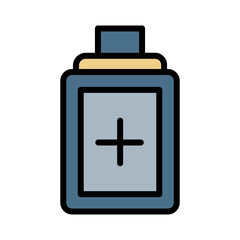 Pills Jar Tablet Filled Outline Icon
