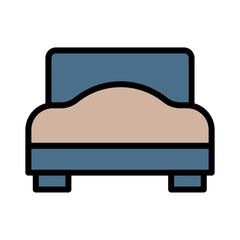 Bed Sleep Wedding Filled Outline Icon