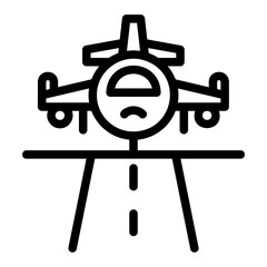 take off outline icon