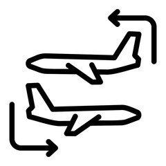 flight status outline icon