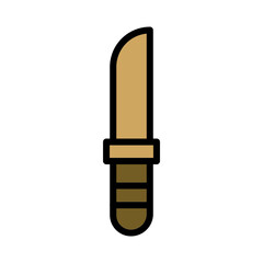 Camp Hunter Zoo Filled Outline Icon