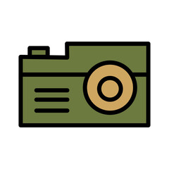 Camera Digital Photo Filled Outline Icon