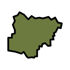 Africa Abuja Nigeria Filled Outline Icon