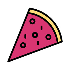 Dessert French Bakery Filled Outline Icon