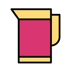 French Pot Press Filled Outline Icon