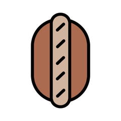 Beer Meat Food Filled Outline Icon